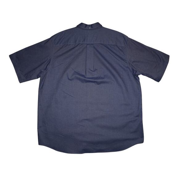 Duluth Trading Co. 2XLT Heavy-Duty Work Button-Down Shirt Navy Cotton - Picture 2 of 7